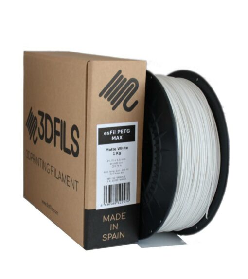 3DFILS - esFIL PETG Max BRANCO - 1KG