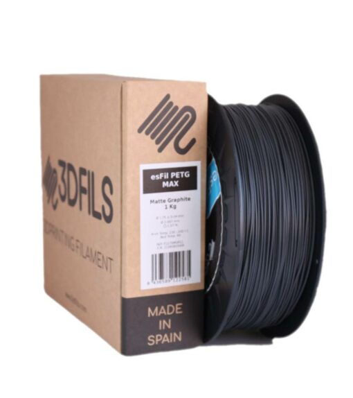 3DFILS - esFIL PETG Max GRAFITE MATE - 1KG