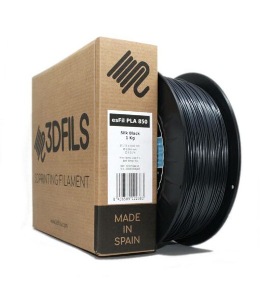 3DFILS - esFIL PLA Max NEGRO SEDA - 1KG